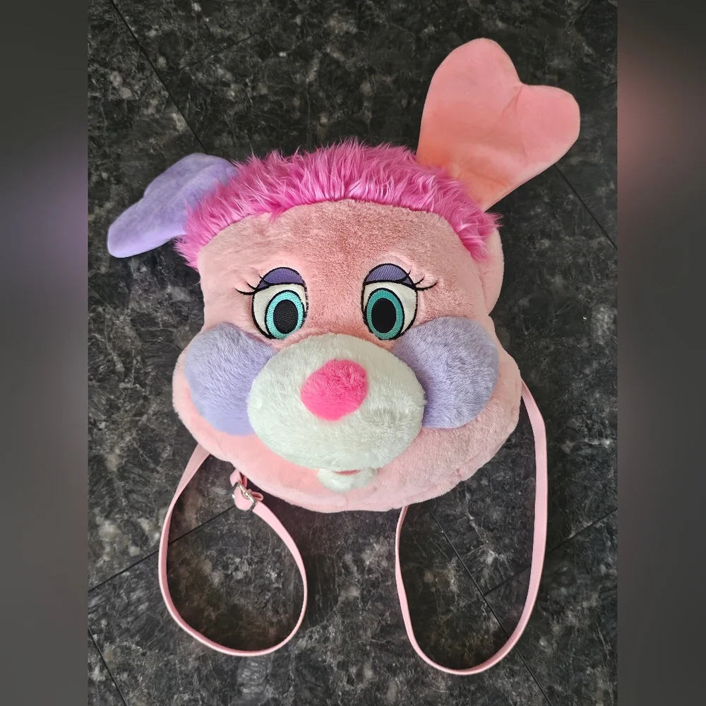 Dolls Kill Popples Plush Backpack Party Pink Purple Large 80s Retro Cartoon Bag